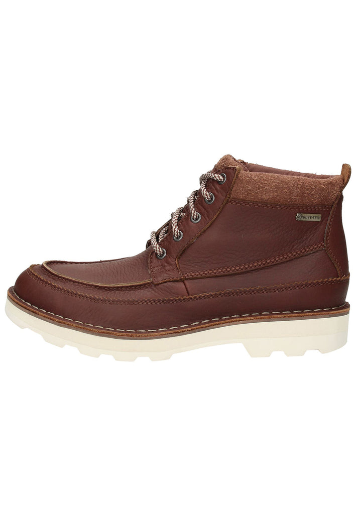 Clarks Stiefelette Leder Dunkelbraun - surf4shoes