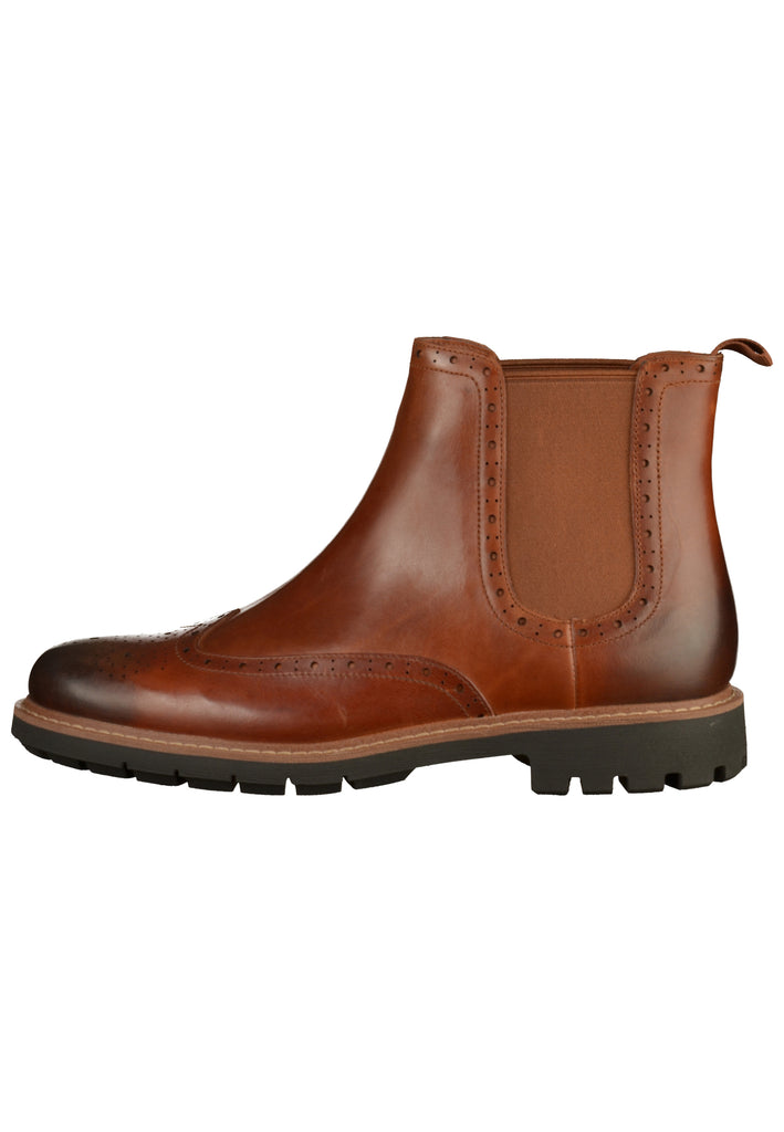 Clarks Stiefelette Leder Cognac - surf4shoes