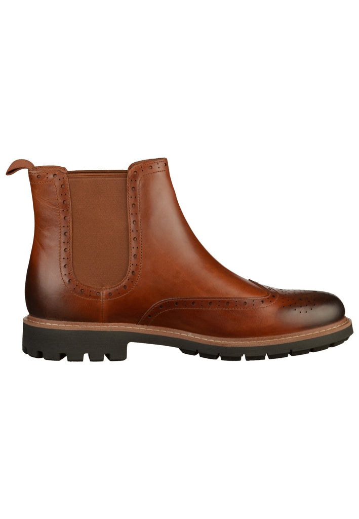Clarks Stiefelette Leder Cognac - surf4shoes