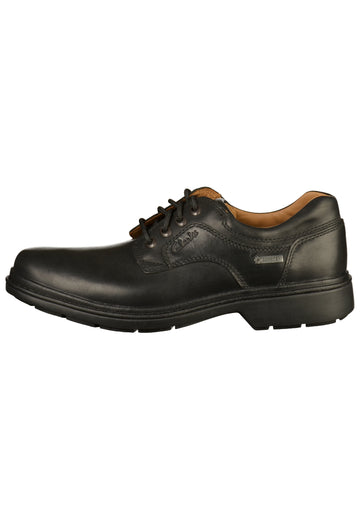 Clarks Halbschuhe Leder Schwarz - surf4shoes