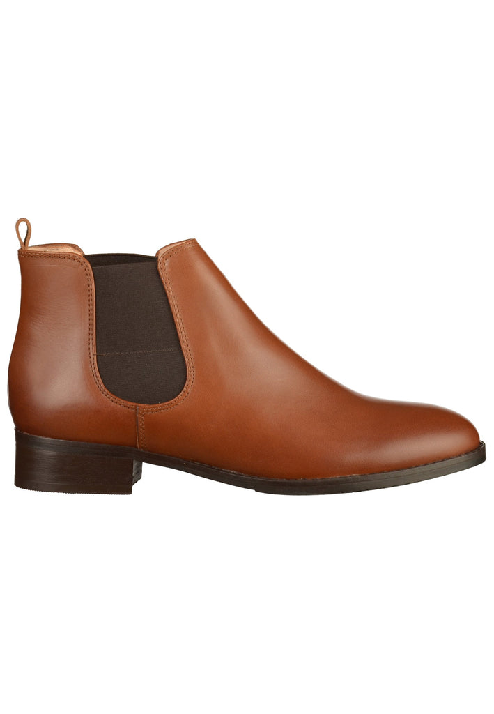 Clarks Stiefelette Leder Cognac - surf4shoes