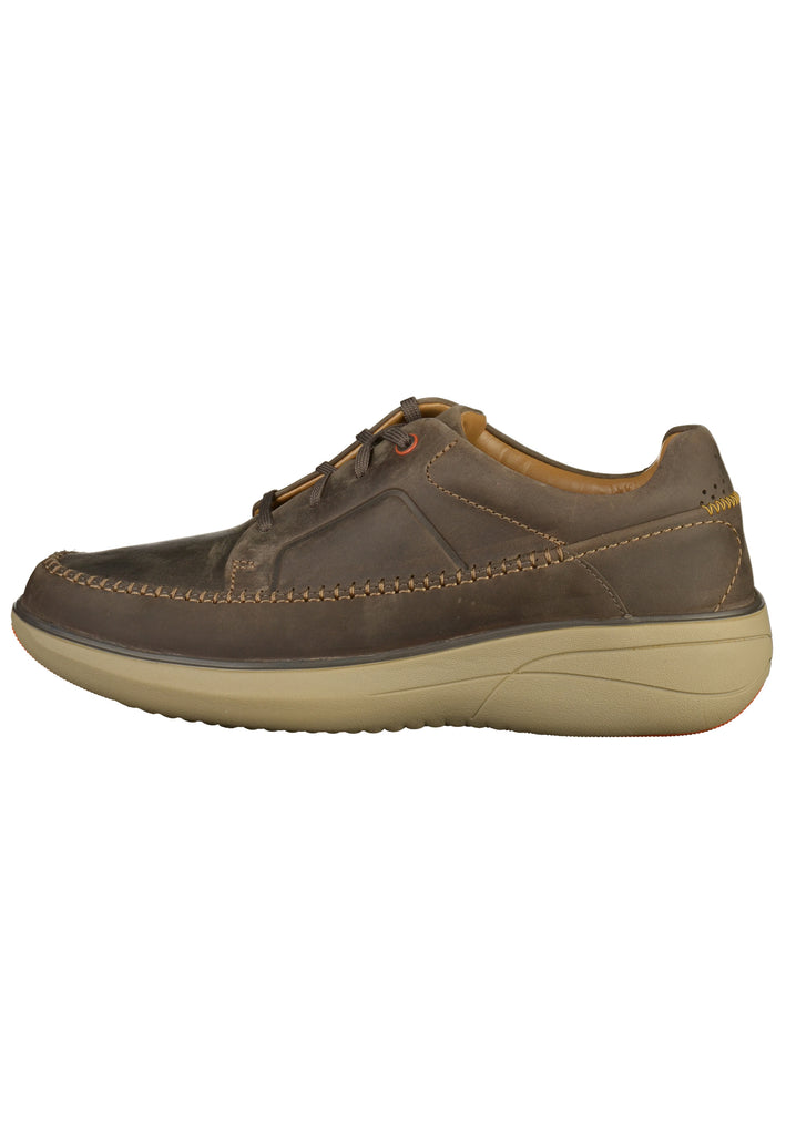 Clarks Halbschuhe Leder Dunkelgrau - surf4shoes