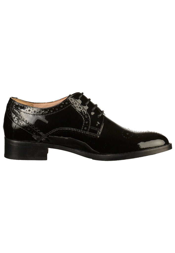 Clarks Halbschuhe Leder Schwarz - surf4shoes