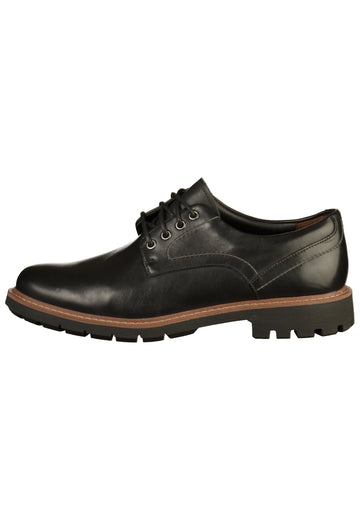 Clarks Halbschuhe Leder Schwarz - surf4shoes