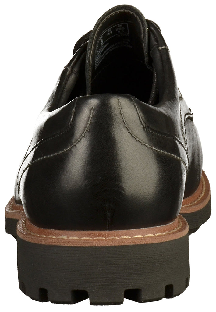 Clarks Halbschuhe Leder Schwarz - surf4shoes