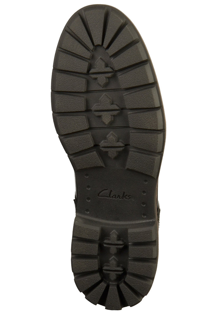 Clarks Halbschuhe Leder Schwarz - surf4shoes