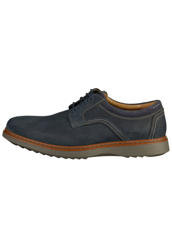 Clarks Halbschuhe Leder Navy - surf4shoes