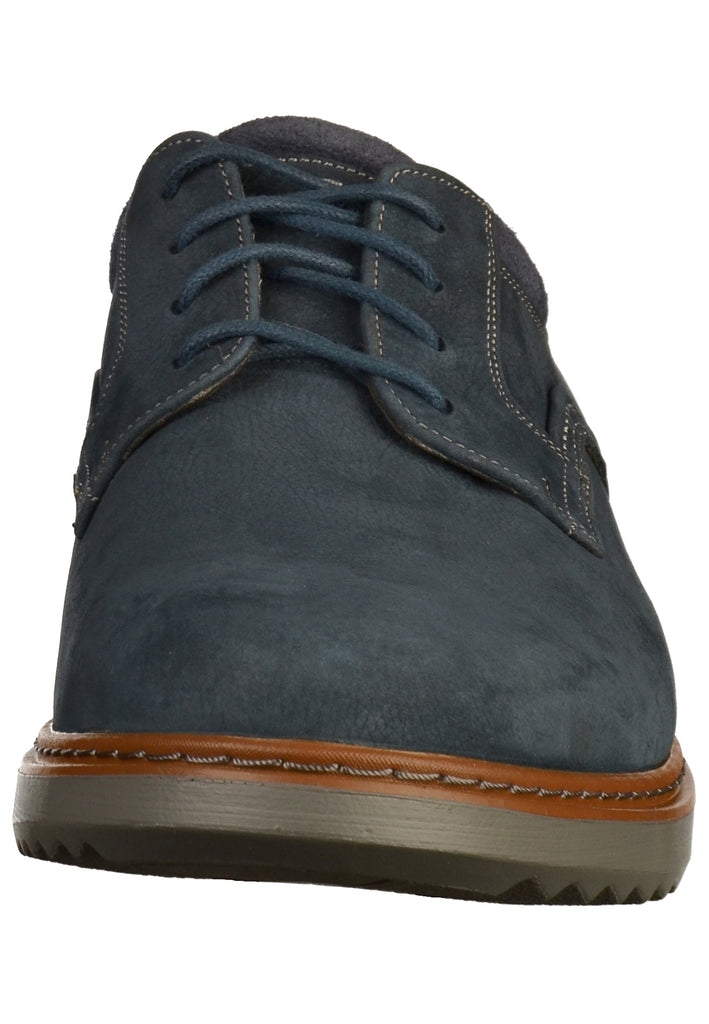 Clarks Halbschuhe Leder Navy - surf4shoes
