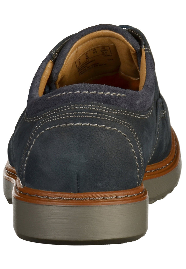 Clarks Halbschuhe Leder Navy - surf4shoes