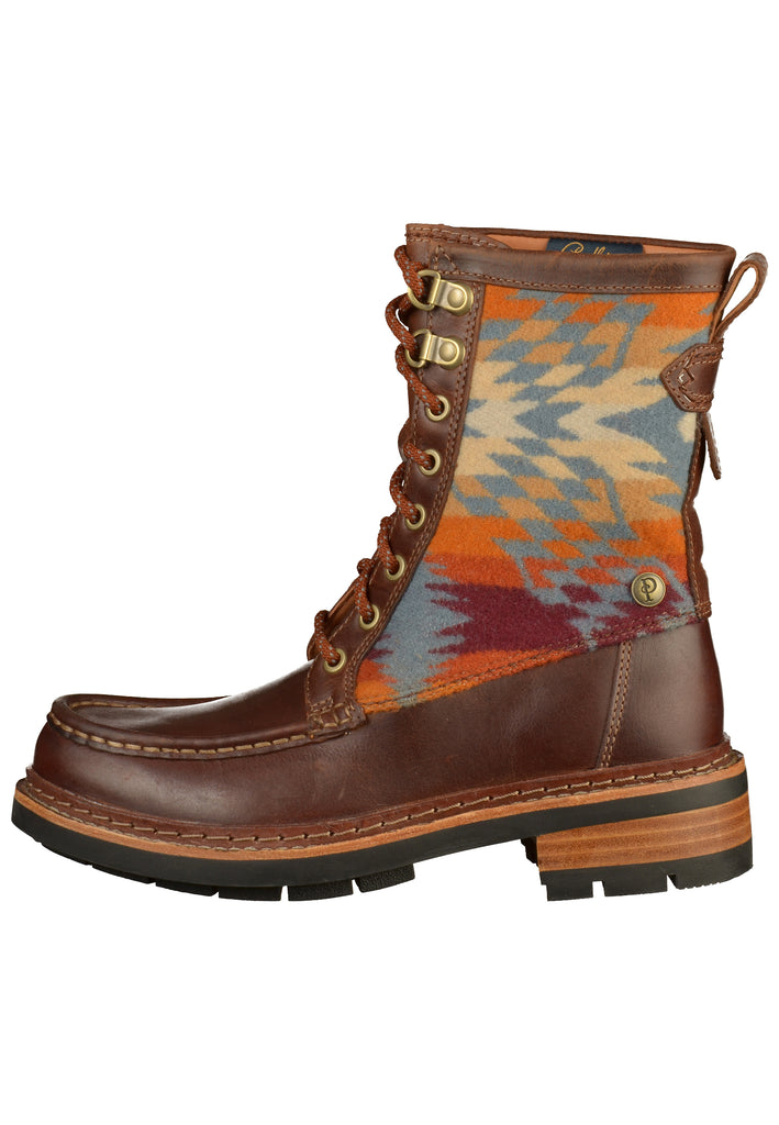 Clarks Stiefelette Leder/Textil Dunkelbraun - surf4shoes
