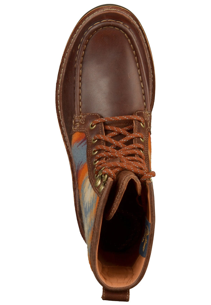 Clarks Stiefelette Leder/Textil Dunkelbraun - surf4shoes