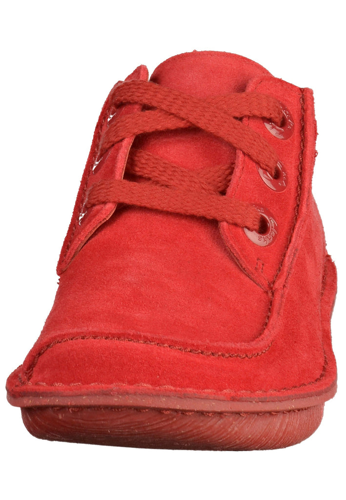 Clarks Halbschuhe Veloursleder Rot - surf4shoes