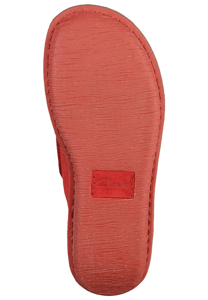 Clarks Halbschuhe Veloursleder Rot - surf4shoes