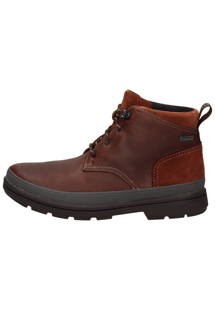 Clarks Stiefelette Leder Dunkelbraun - surf4shoes