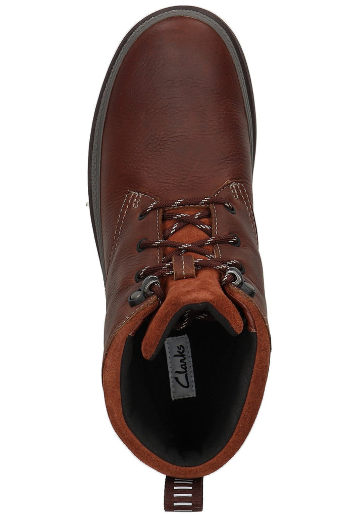 Clarks Stiefelette Leder Dunkelbraun - surf4shoes