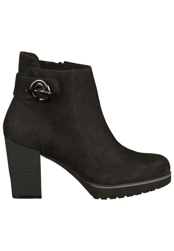 Caprice Stiefelette Nubukleder Schwarz - surf4shoes