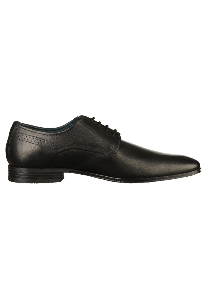 Bugatti Businessschuhe Glattleder Schwarz - surf4shoes