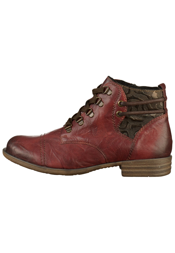 Remonte Stiefelette Lederimitat Rot - surf4shoes