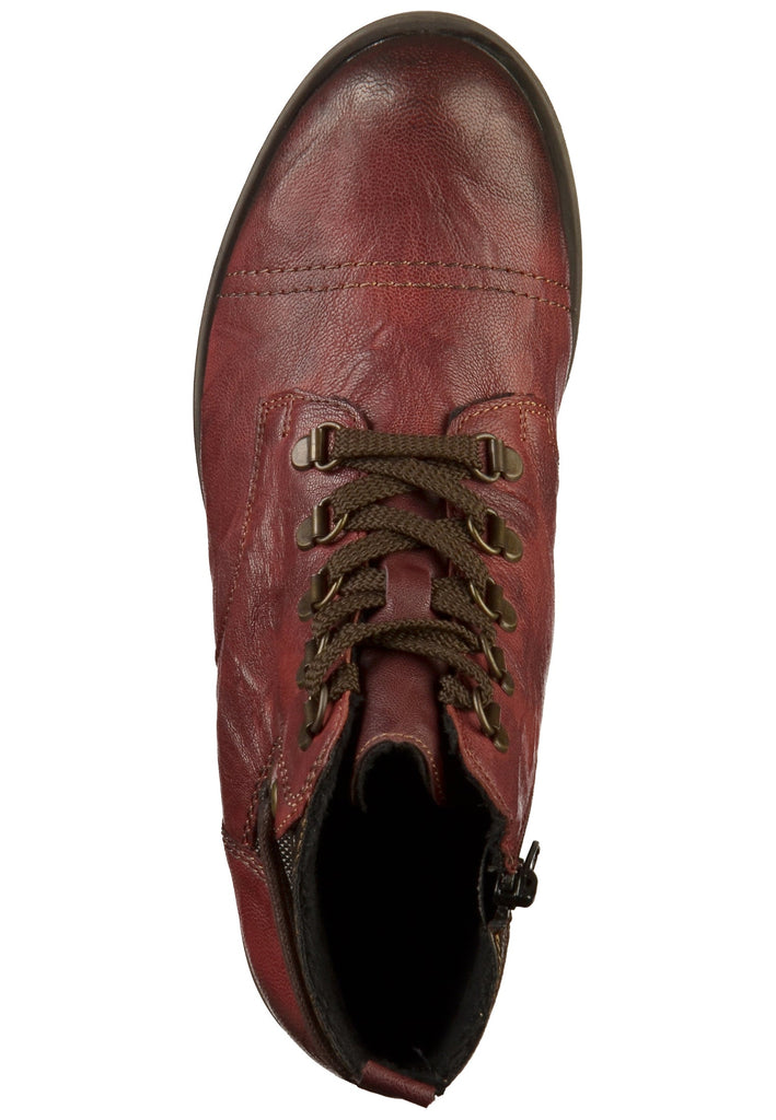 Remonte Stiefelette Lederimitat Rot - surf4shoes