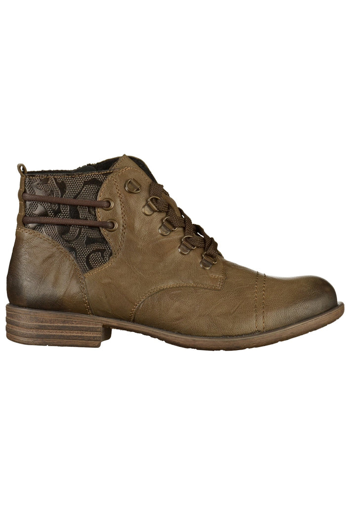 Remonte Stiefelette Lederimitat Oliv - surf4shoes