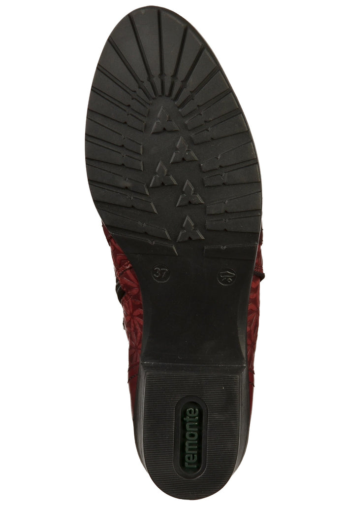 Remonte Stiefelette Lederimitat Rot - surf4shoes