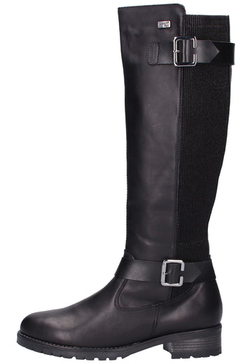 Remonte Stiefel Leder/Textil Schwarz - surf4shoes