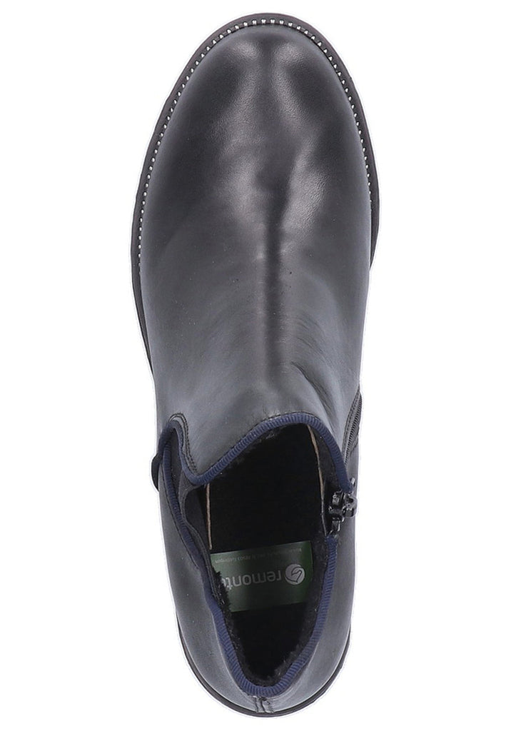 Remonte Stiefelette Leder Schwarz - surf4shoes