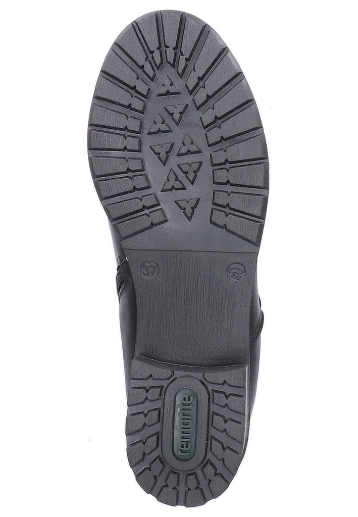 Remonte Stiefelette Leder Schwarz - surf4shoes