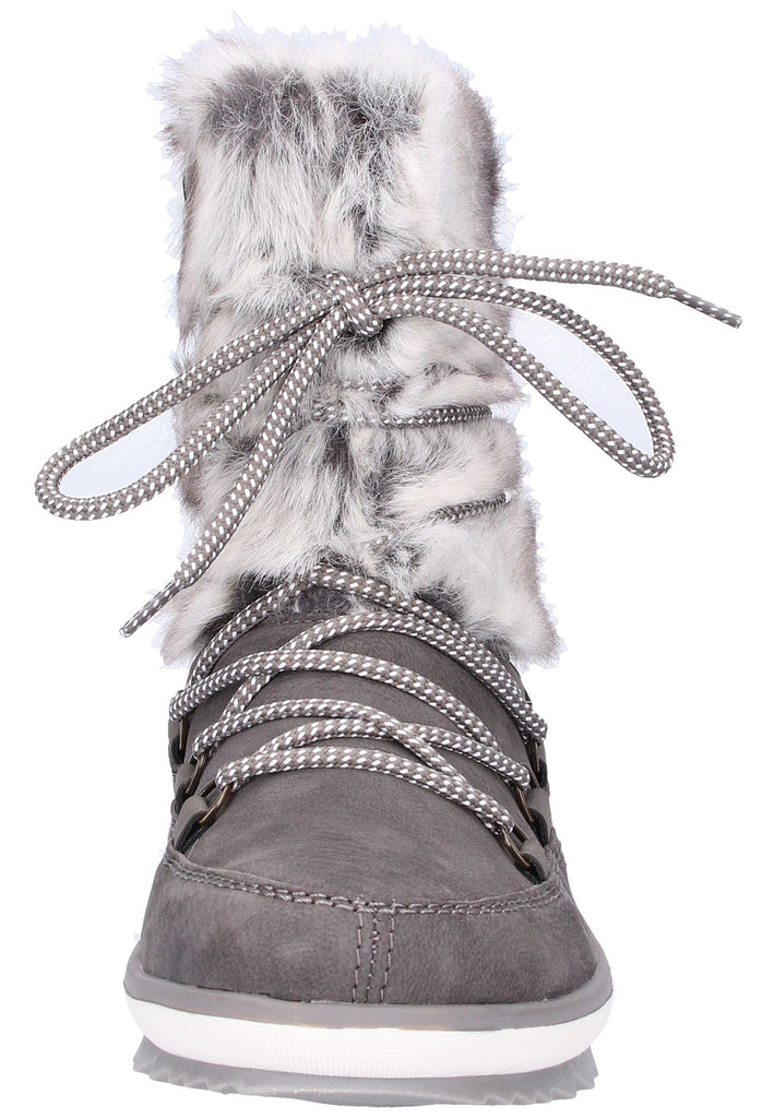 Remonte Stiefelette Leder/Textil Grau Warmfutter - surf4shoes