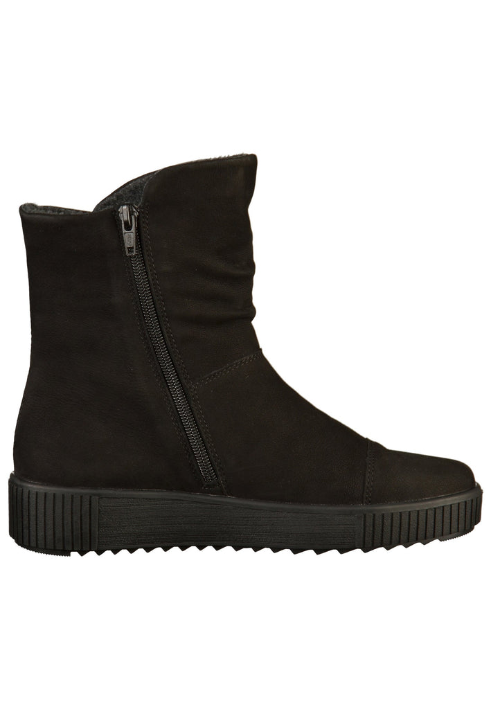 Remonte Stiefelette Leder Schwarz - surf4shoes
