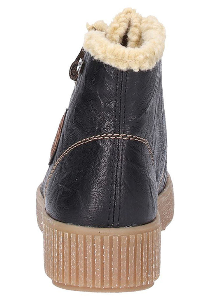 Remonte Stiefelette Leder Schwarz - surf4shoes