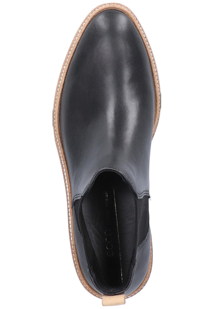 ecco Stiefelette Leder Schwarz - surf4shoes