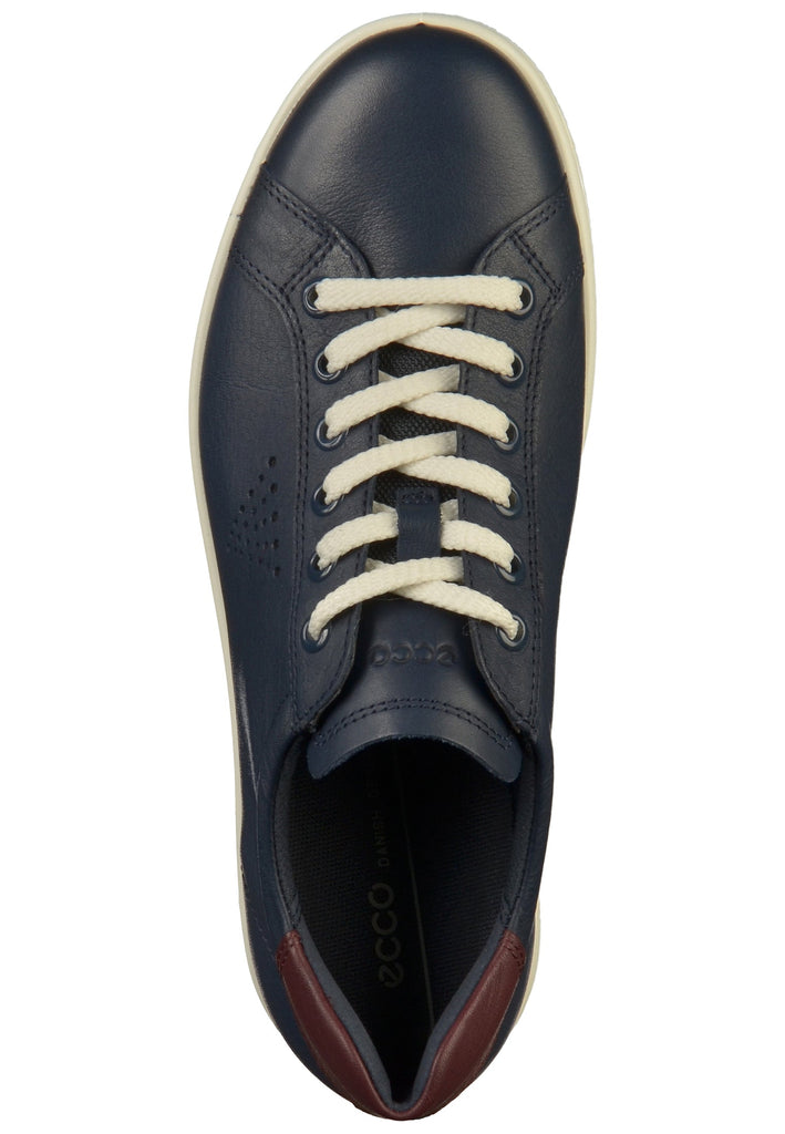 ecco Sneaker Leder Blau - surf4shoes