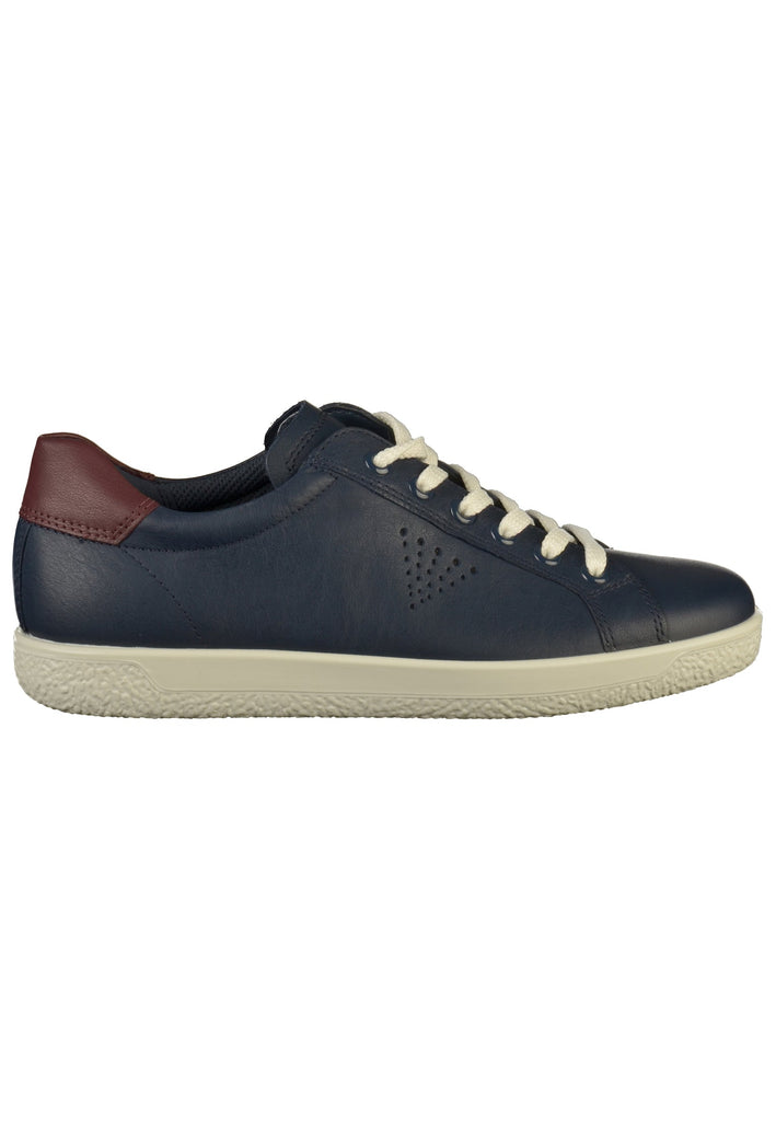 ecco Sneaker Leder Blau - surf4shoes