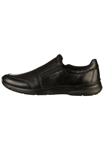 ecco Slipper Leder Schwarz - surf4shoes