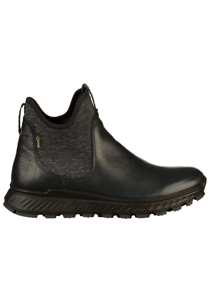 ecco Stiefelette Leder/Textil Schwarz - surf4shoes