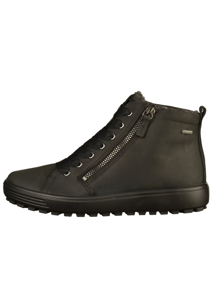 ecco Sneaker Leder Schwarz - surf4shoes