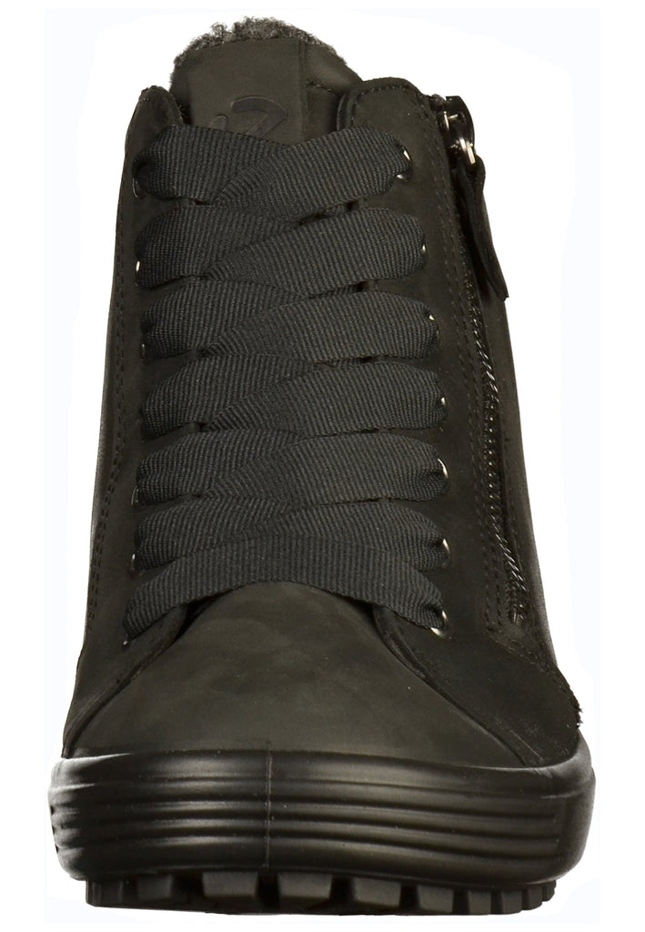 ecco Sneaker Leder Schwarz - surf4shoes