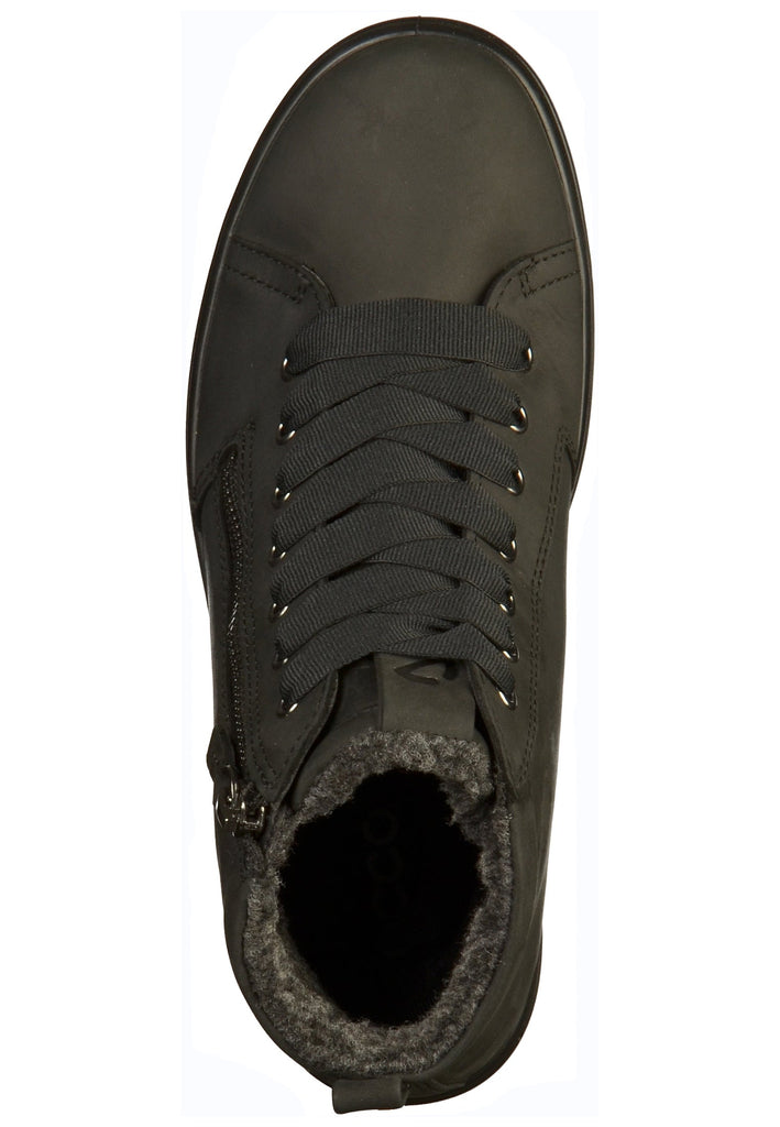 ecco Sneaker Leder Schwarz - surf4shoes