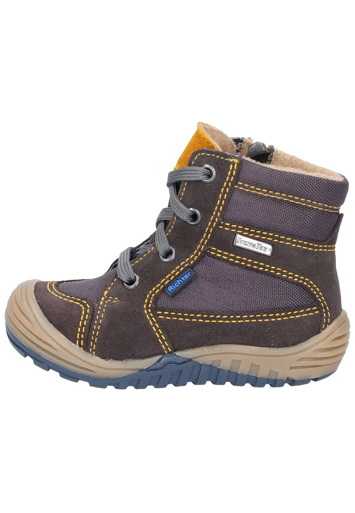Richter Stiefelette Leder/Synthetik Dunkelgrau Warmfutter - surf4shoes