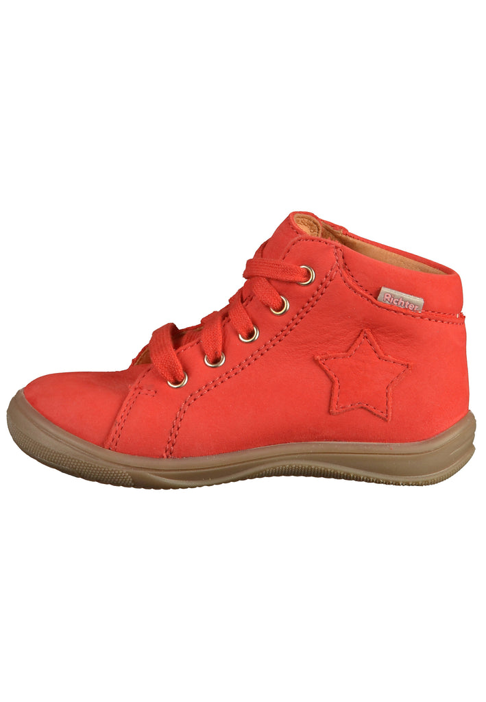 Richter Halbschuhe Nubukleder Rot - surf4shoes