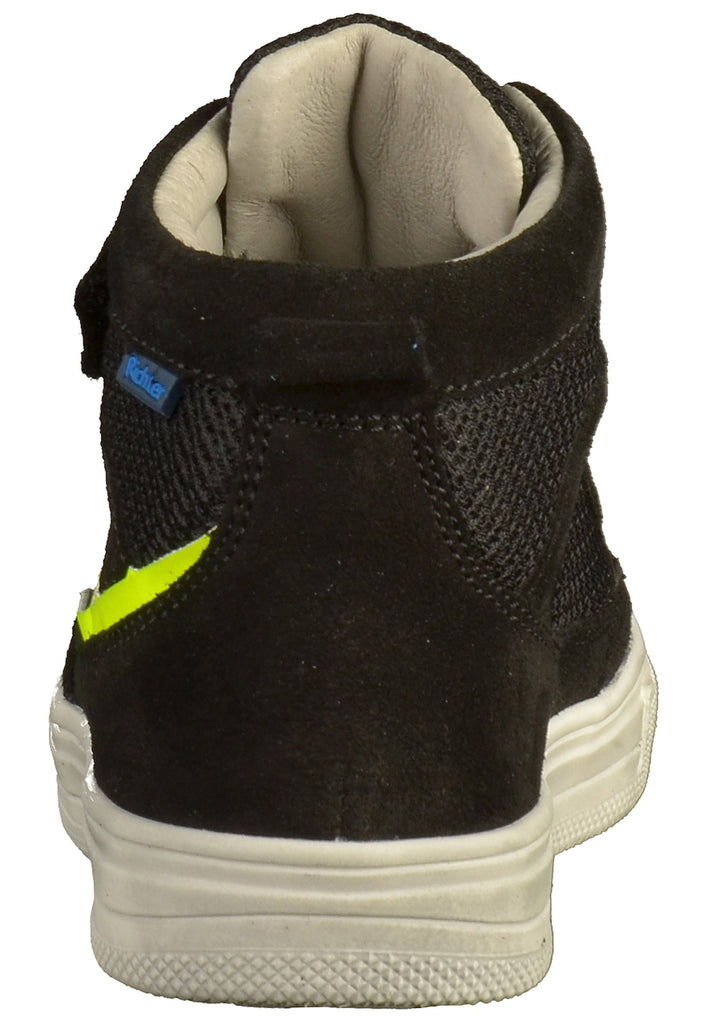 Richter Sneaker Leder/Textil Schwarz/Gelb - surf4shoes