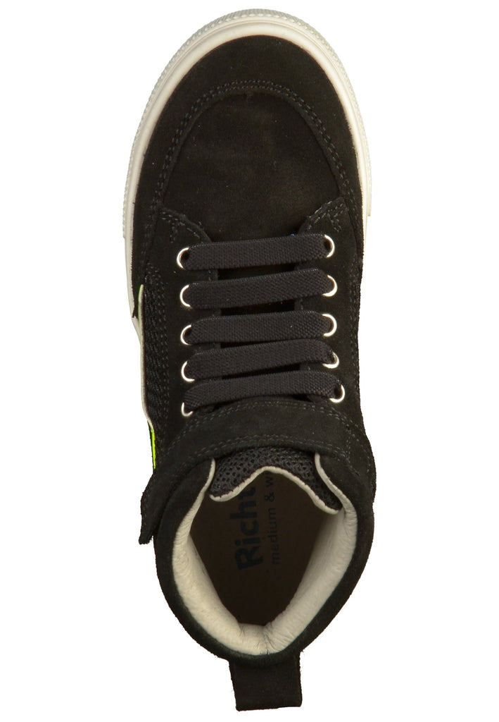 Richter Sneaker Leder/Textil Schwarz/Gelb - surf4shoes