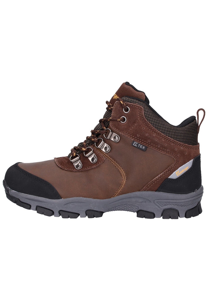 Kastinger Wanderschuhe Lederimitat/Textil Dunkelbraun/Schwarz - surf4shoes