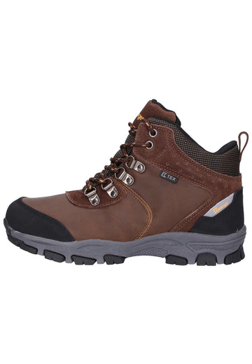 Kastinger Wanderschuhe Lederimitat/Textil Dunkelbraun/Schwarz - surf4shoes