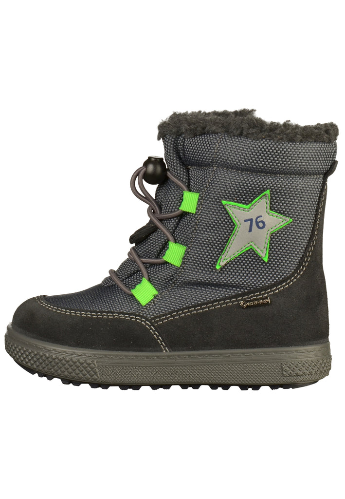 Primigi Stiefelette Leder/Textil Anthrazit - surf4shoes