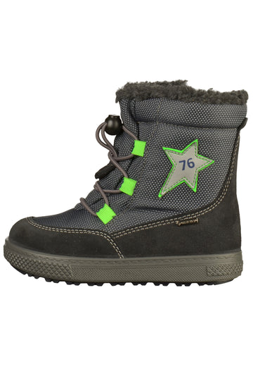 Primigi Stiefelette Leder/Textil Anthrazit - surf4shoes