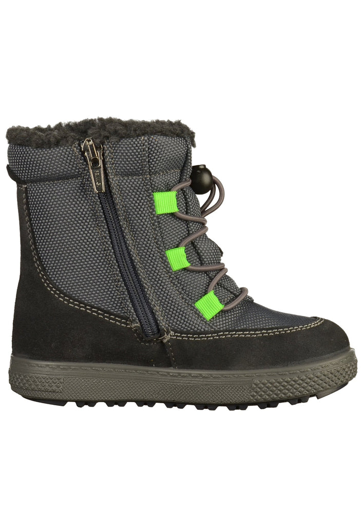 Primigi Stiefelette Leder/Textil Anthrazit - surf4shoes