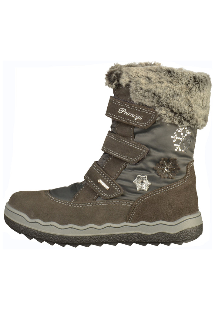 Primigi Stiefel Leder/Textil Grau - surf4shoes