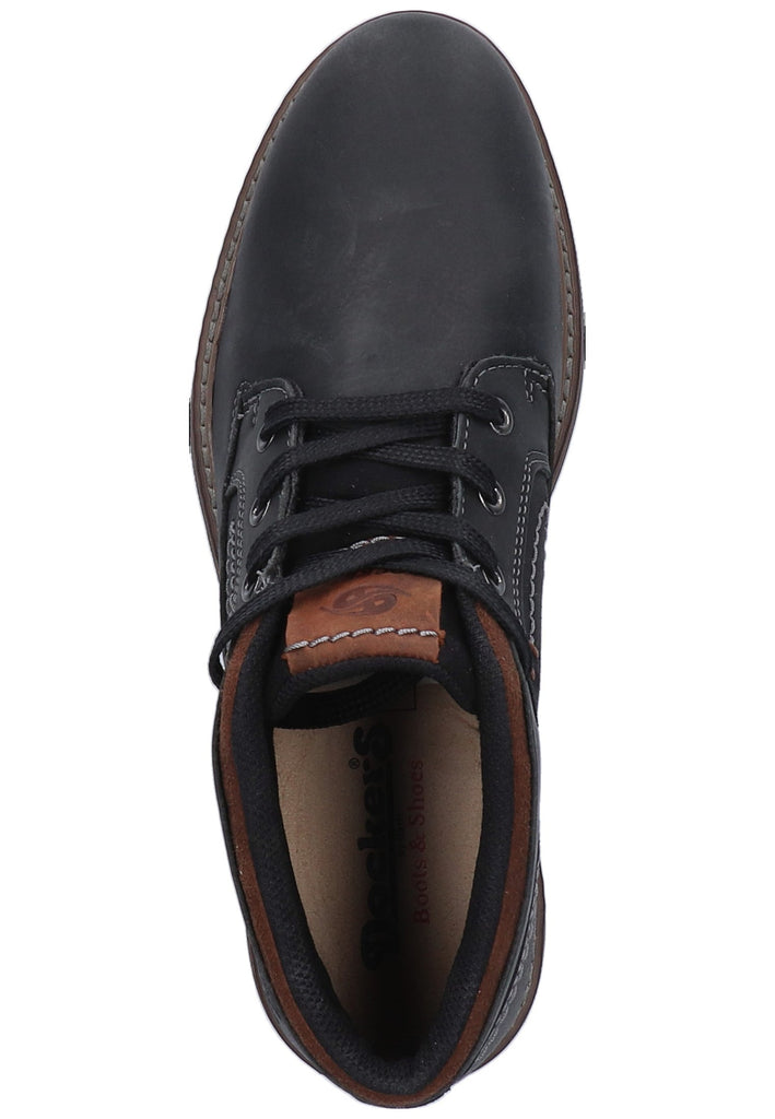 Dockers Stiefelette Nappaleder Schwarz - surf4shoes